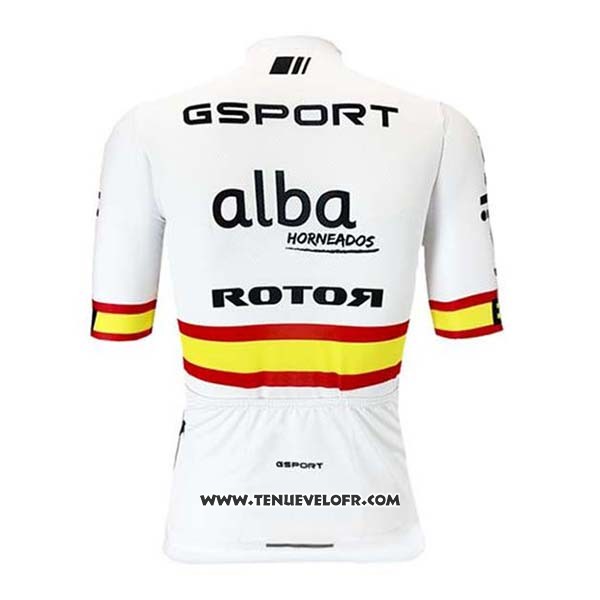 2020 Maillot Ciclismo Teika BH Champion Espagne Manches Courtes et Cuissard